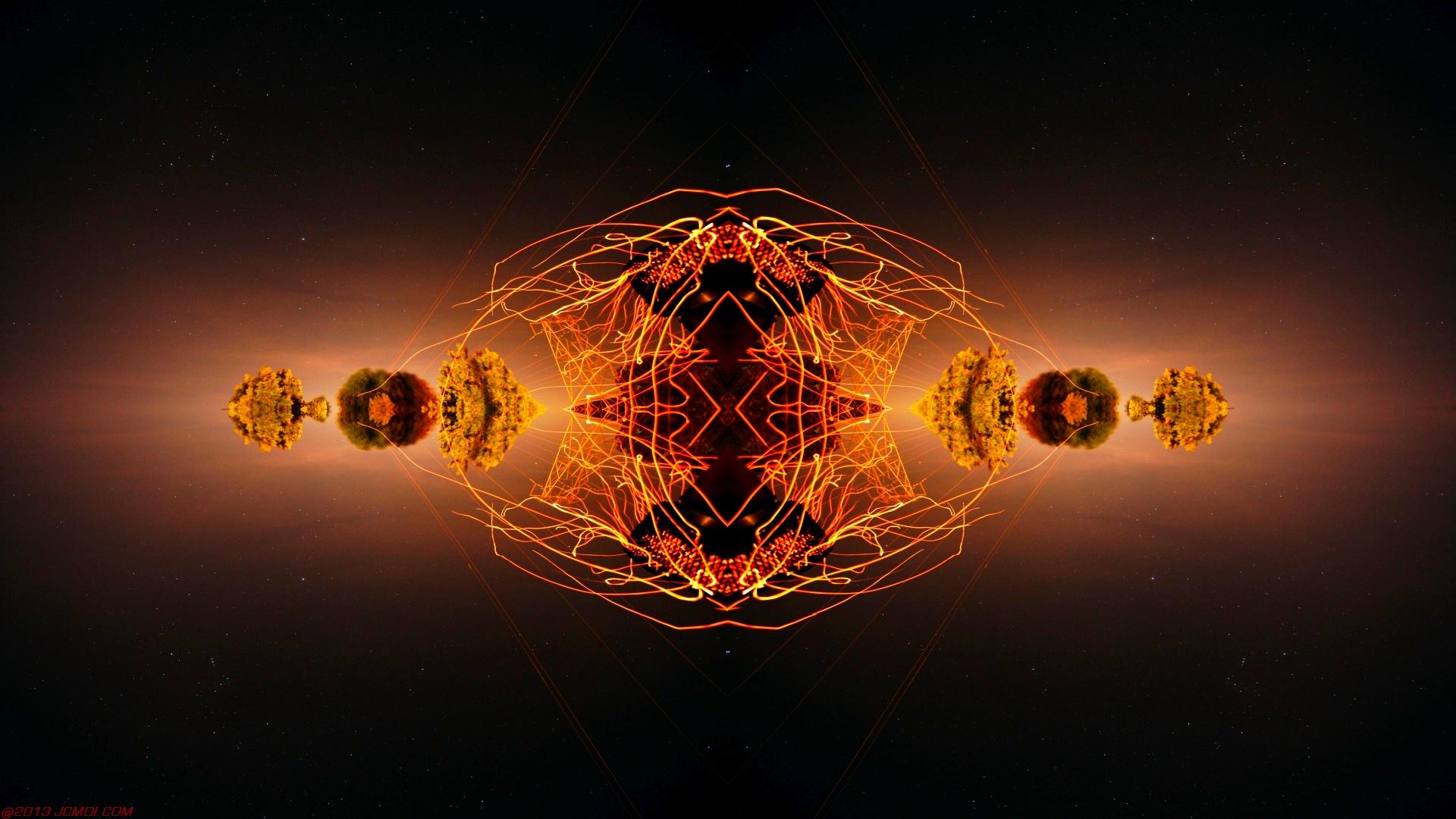 Chimney Sparks Abstract Artwork Timelapse Still Images